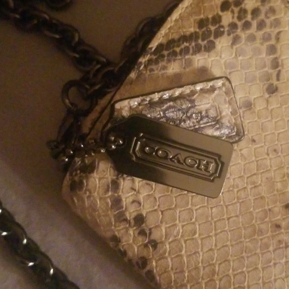 Coach Python Crossbody Purse - Picture 4 of 8